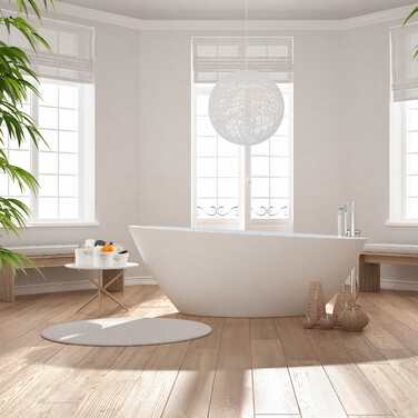 Relaxdays Aufbewahrungskorb 4er Set aus Bambus