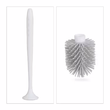 Relaxdays Toilettenbürste mit Wandhalterung