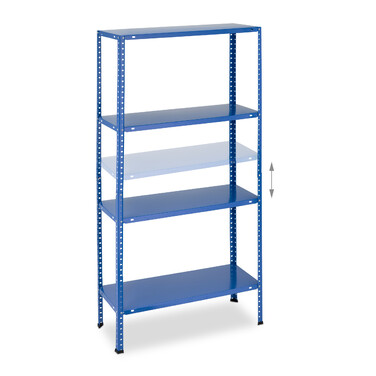 Relaxdays Blaues Schwerlastregal 2er Set