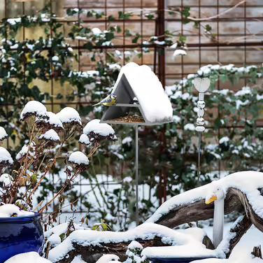 Relaxdays Vogelfutterhaus mit Erdspieß