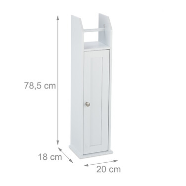 Relaxdays Stehender Toilettenpapierhalter