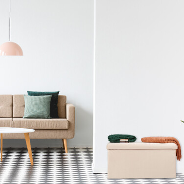 Relaxdays Faltbare Samt Sitzbank