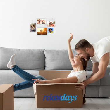 Relaxdays Bilderrahmen Live Love Laugh