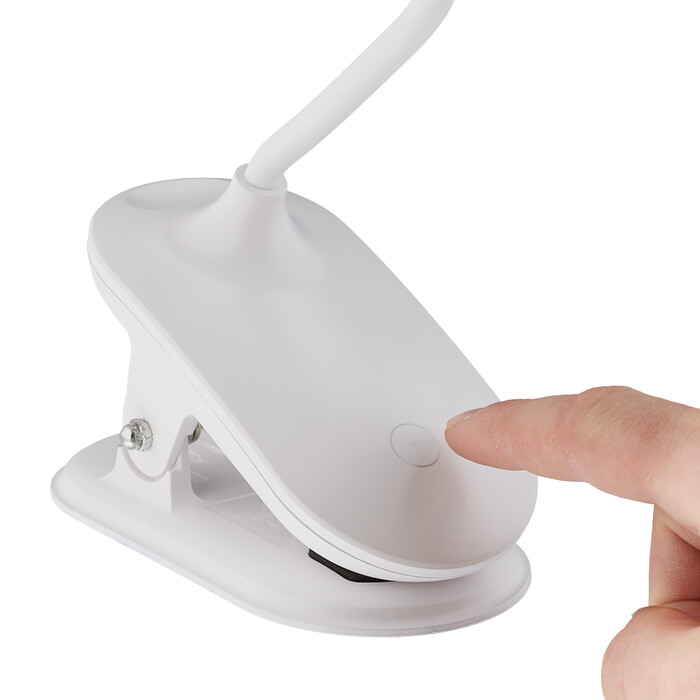 Relaxdays LED Klemmlampe mit Touch-Funktion