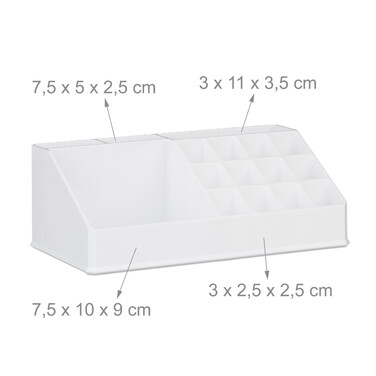 Relaxdays Make Up Organizer mit 4 Schubfächern