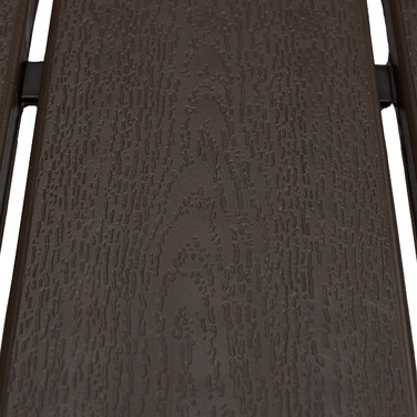 Relaxdays Quadratischer Gartentisch Holzoptik