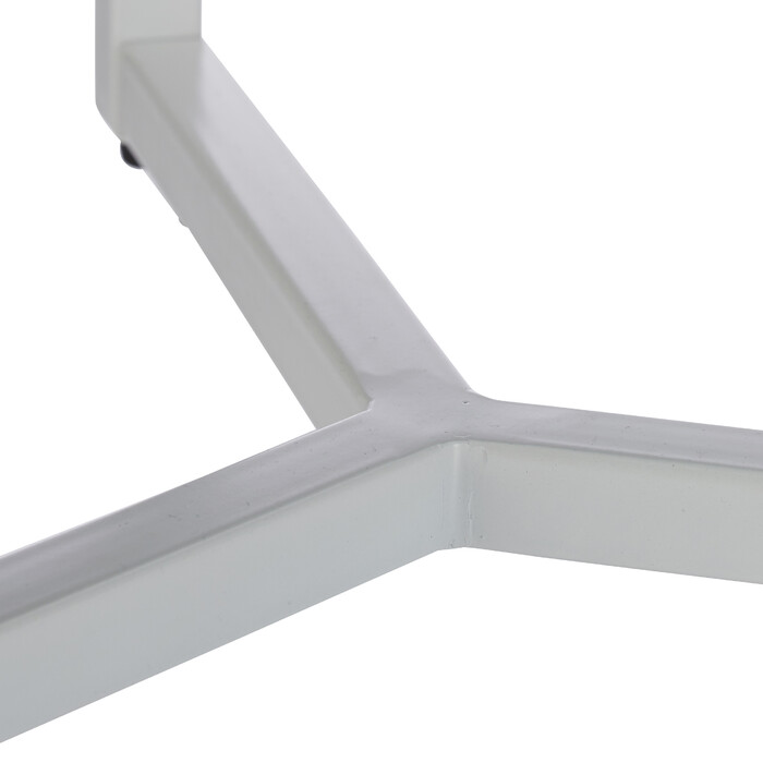 Relaxdays Beistelltisch Glas Metall rund