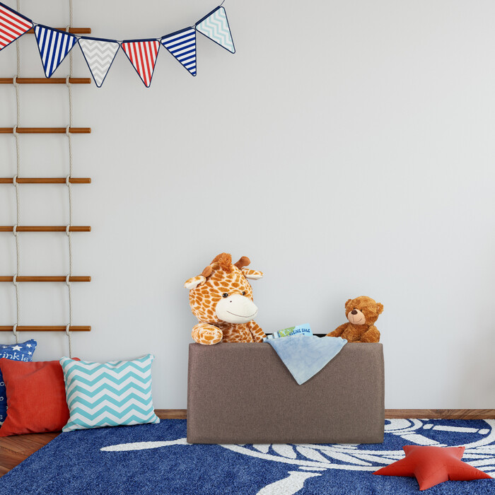Relaxdays Sitzbank Leinen-Optik