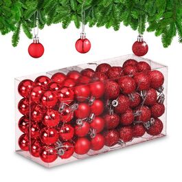 Relaxdays Weihnachtskugeln im 96er Set