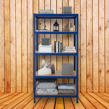 Relaxdays Schwerlastregal 180x90x60 in Blau