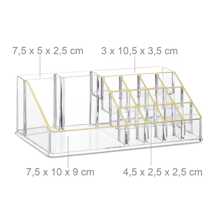 Relaxdays Kosmetikorganizer mit 6 Schubladen