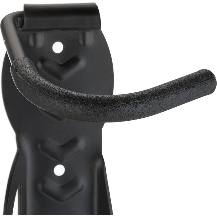 Relaxdays Fahrrad Wandhalterung, 6er Set, Fahrradaufhängung bis 25 kg, vertikal, Wand Fahrradhalter, Metall, schwarz