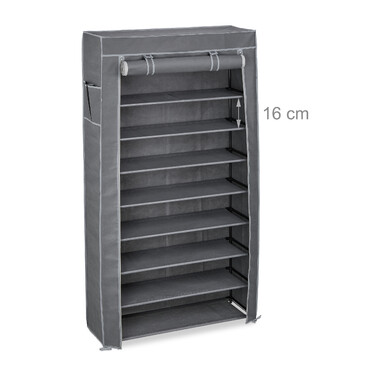 Relaxdays Schuhschrank Stoff 9 Fächer