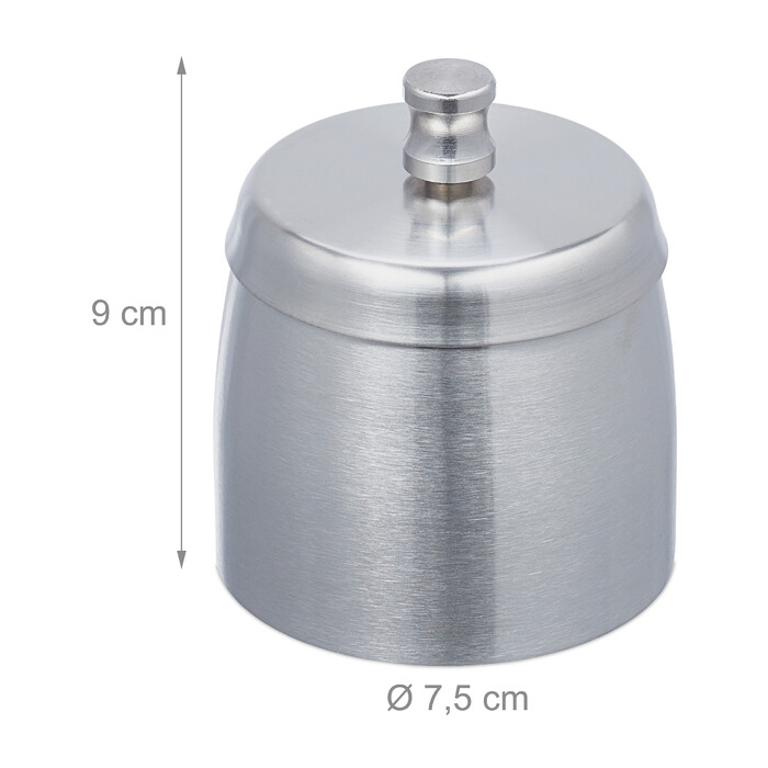 Relaxdays Aschenbecher mit Deckel für draußen