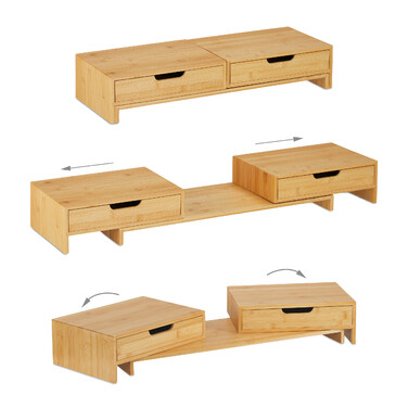 Relaxdays Monitorständer für 2 Monitore