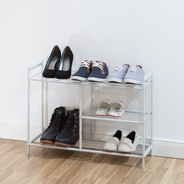 Relaxdays Schuhregal SANDRA 3 Ebenen