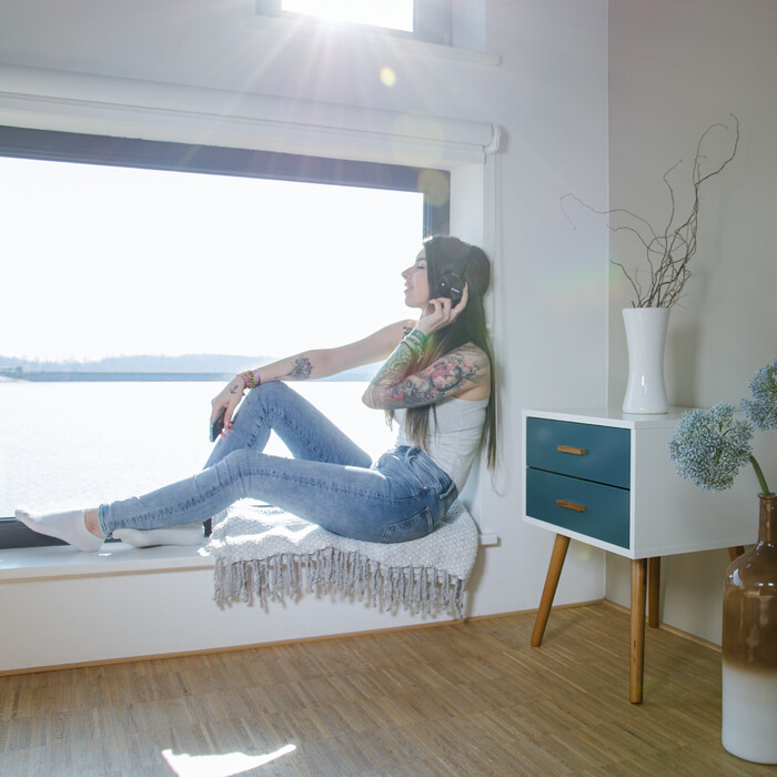 Relaxdays Beistellschrank Retro