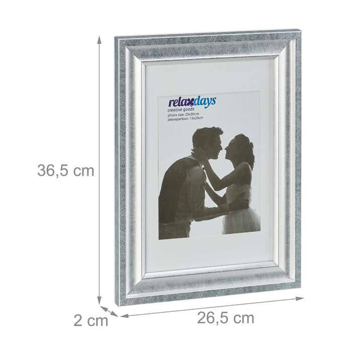 Relaxdays Bilderrahmen 20x30 cm 2er Set