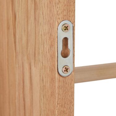 Relaxdays Toilettenpapierhalter, Walnuss Holz, zur Wandmontage oder stehend, Ersatzrollenhalter HxBxT 70x20x13 cm, natur