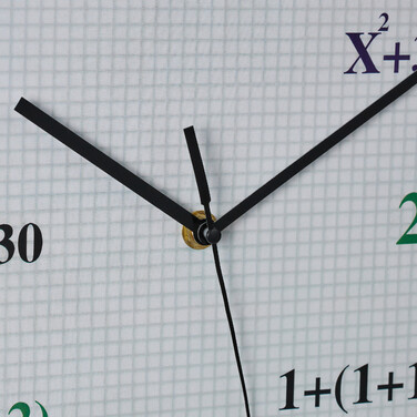 Relaxdays Wanduhr mit mathematischen Formeln