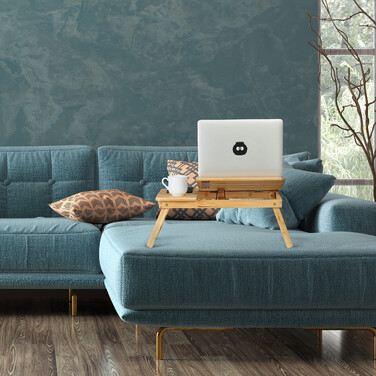 Relaxdays Klappbarer Laptoptisch aus Bambus