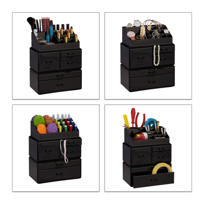 Relaxdays Acryl Make Up Organizer mit 21 Fächern