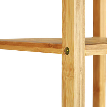 Relaxdays Rollgarderobe Bambus