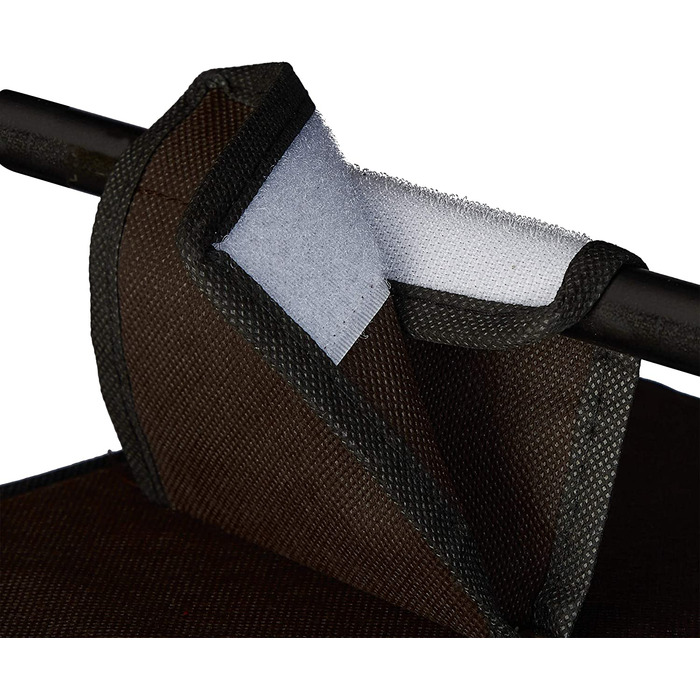 Relaxdays Hängeregal Stoff, Hängeaufbewahrung, 6 Fächer, 2 Schübe, für Kleiderschrank, HBT: ca. 82x14,5x30 cm, braun