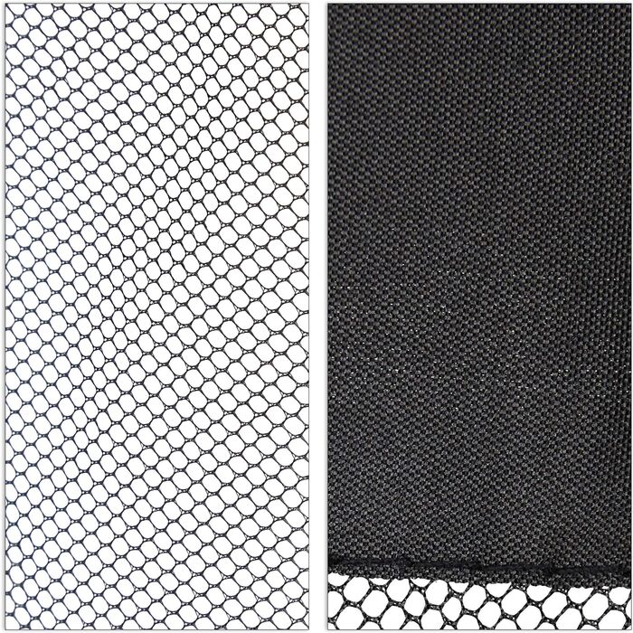 Relaxdays Moskitonetz für 3 x 3 m Pavillon, 2 Seitenteile, mit Reißverschluss, Klettband, 12 m XL Mückennetz, schwarz