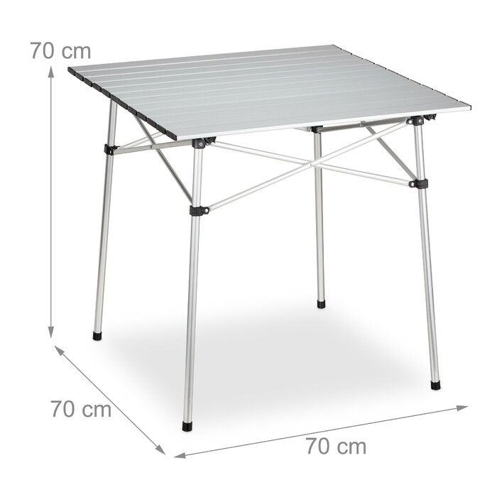 Relaxdays Klapptisch Aluminium
