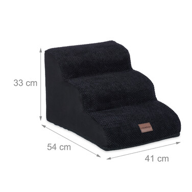 Relaxdays Hundetreppe mit 3 Stufen