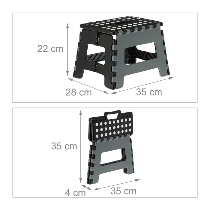 Relaxdays Klapphocker faltbar M