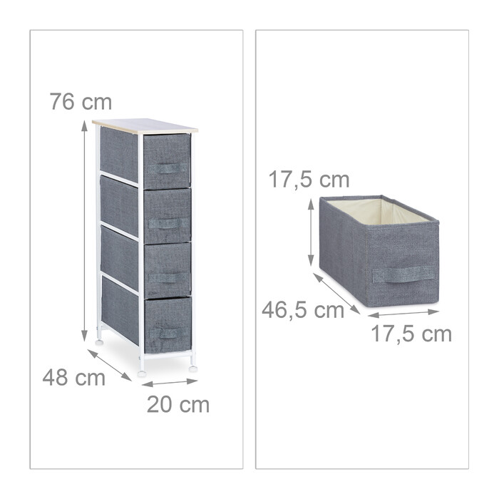 Relaxdays Regalsystem verschiedene Varianten grau